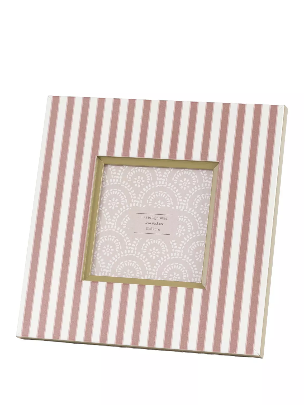 Stripe Photo Frame Olive & Fawn - 2 Pack