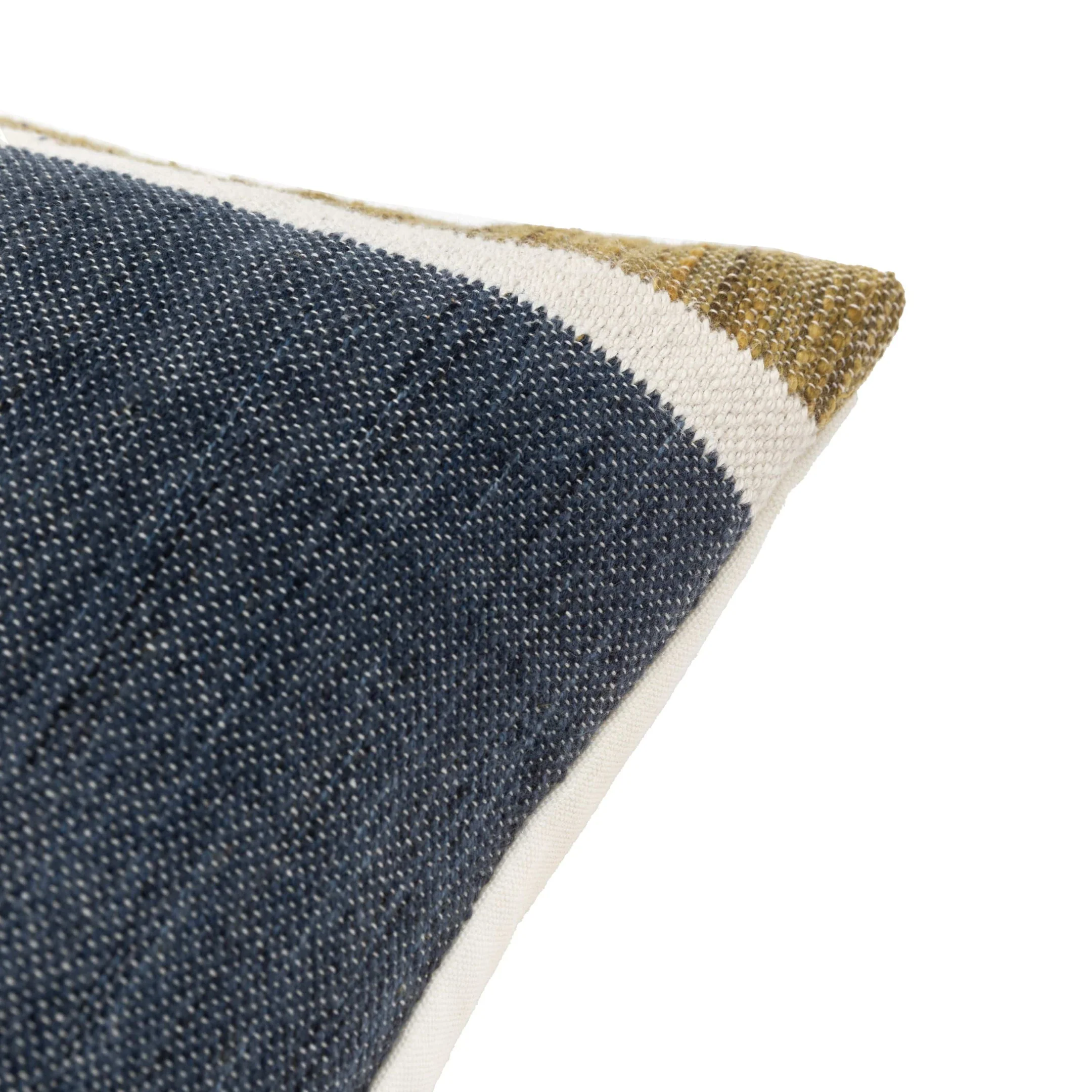 Gallery Direct Gallery Direct Quinn Jaquard Cushion - Ochre & Navy