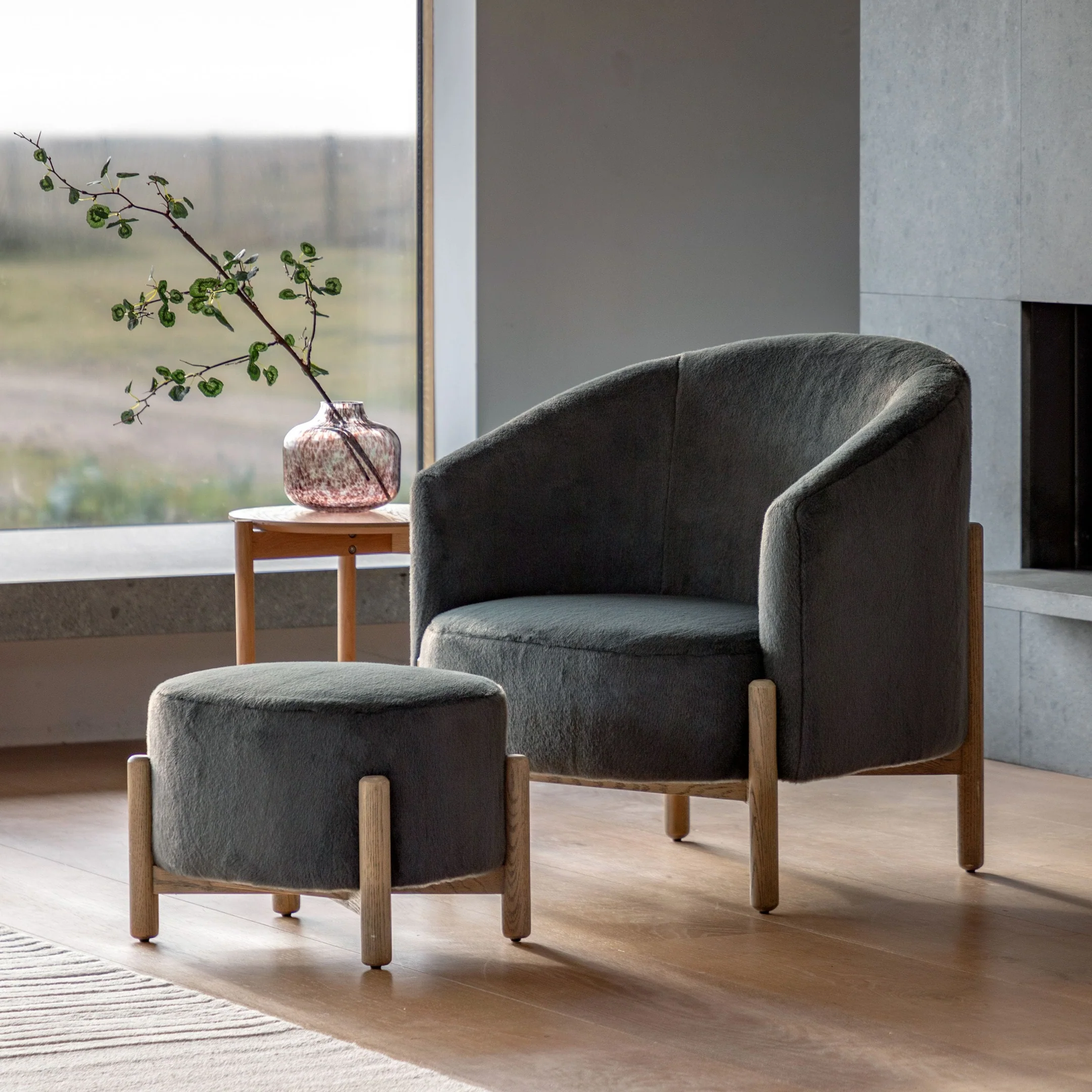 Gallery Direct Tindon Armchair - Alaska Graphite