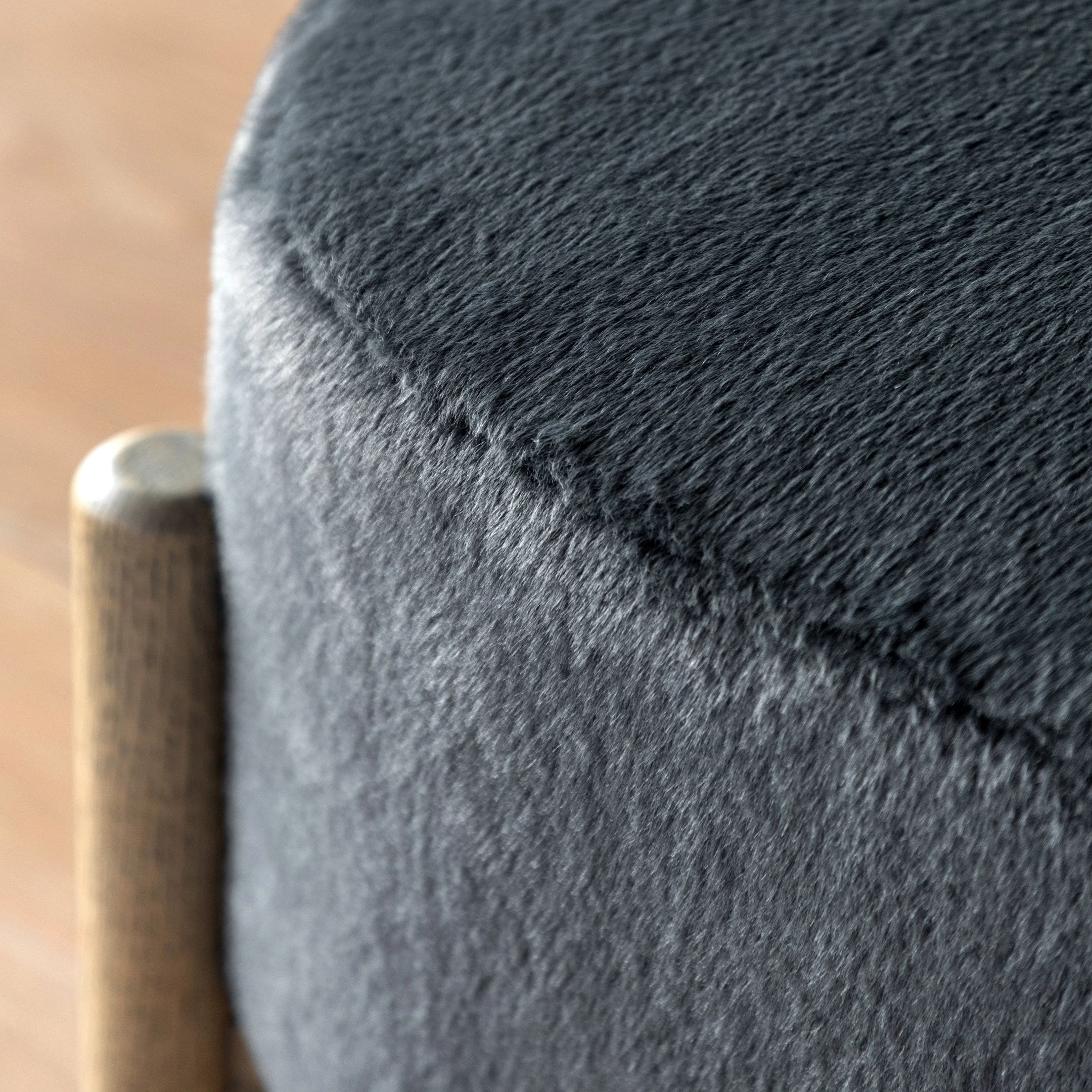 Gallery Direct Tindon Footstool - Alaska Graphite