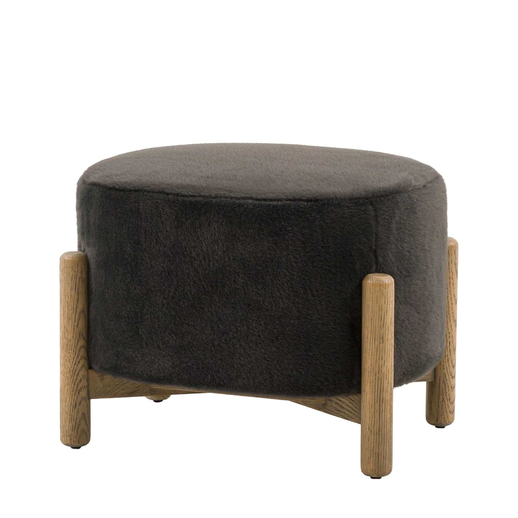 Gallery Direct Tindon Footstool - Alaska Graphite