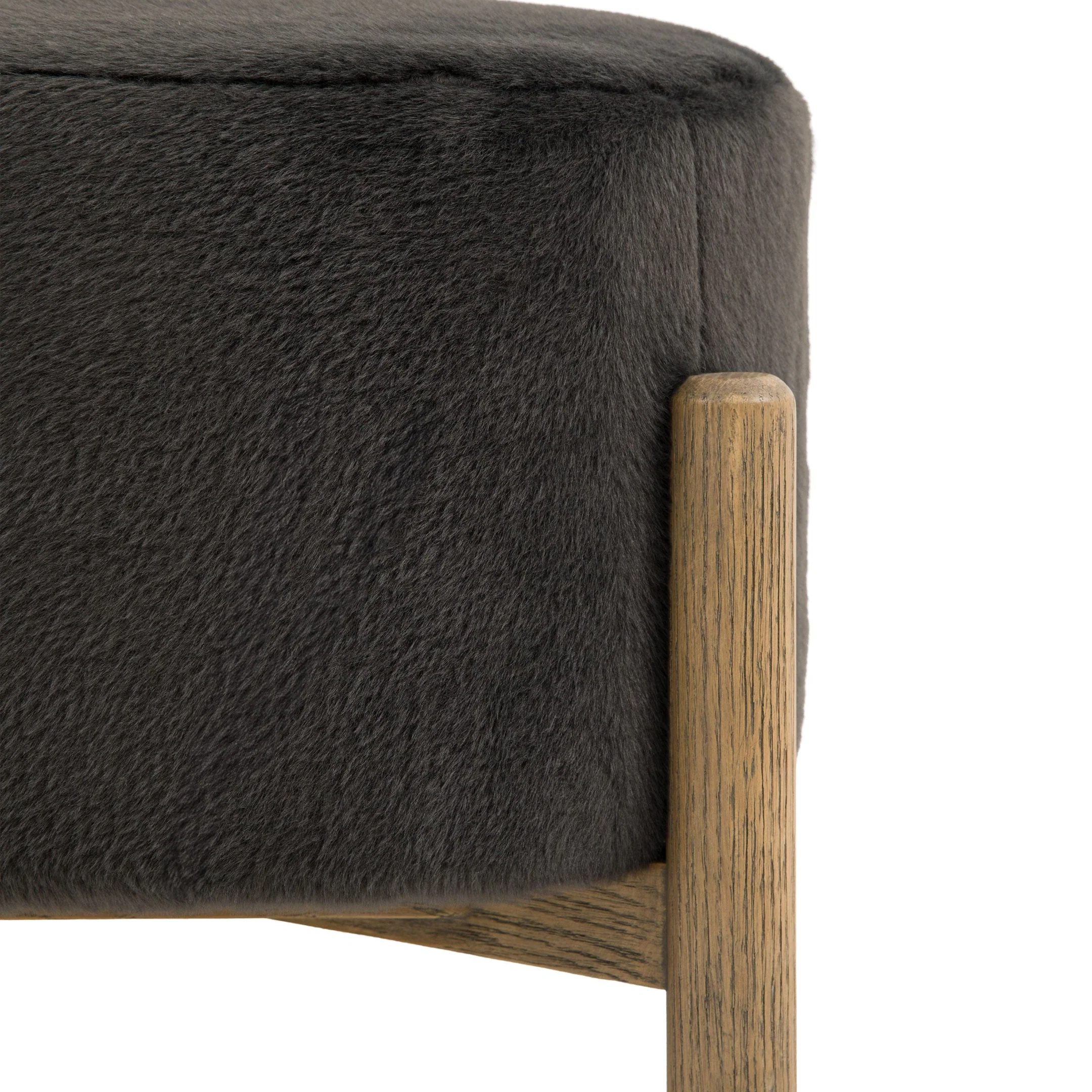 Gallery Direct Gallery Direct Tindon Footstool - Alaska Graphite
