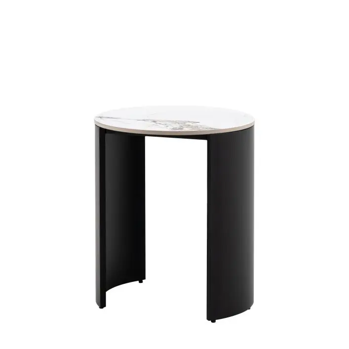 Gallery Direct Gallery Direct Marzio Side Table - Black/White