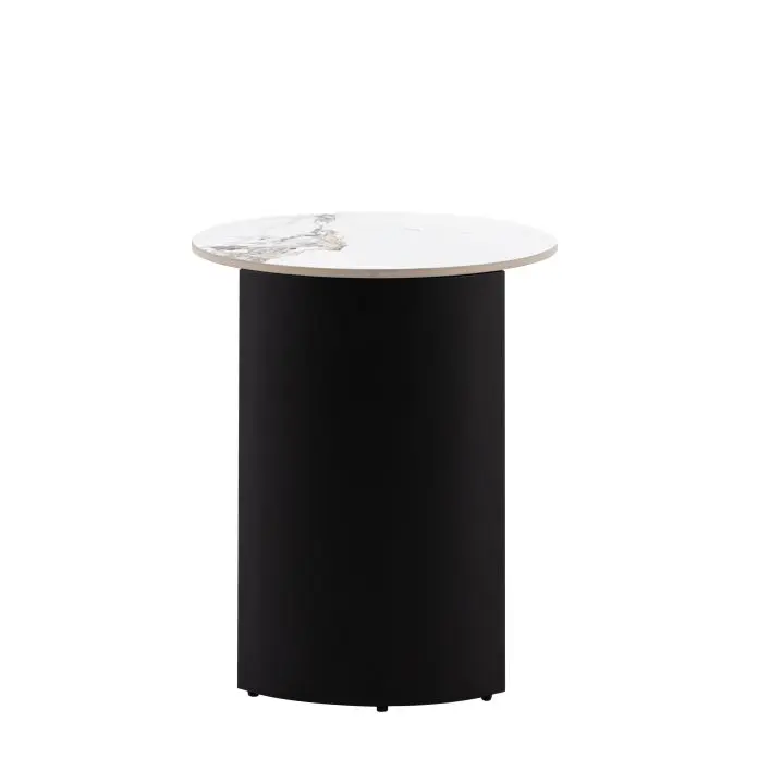 Gallery Direct Gallery Direct Marzio Side Table - Black/White