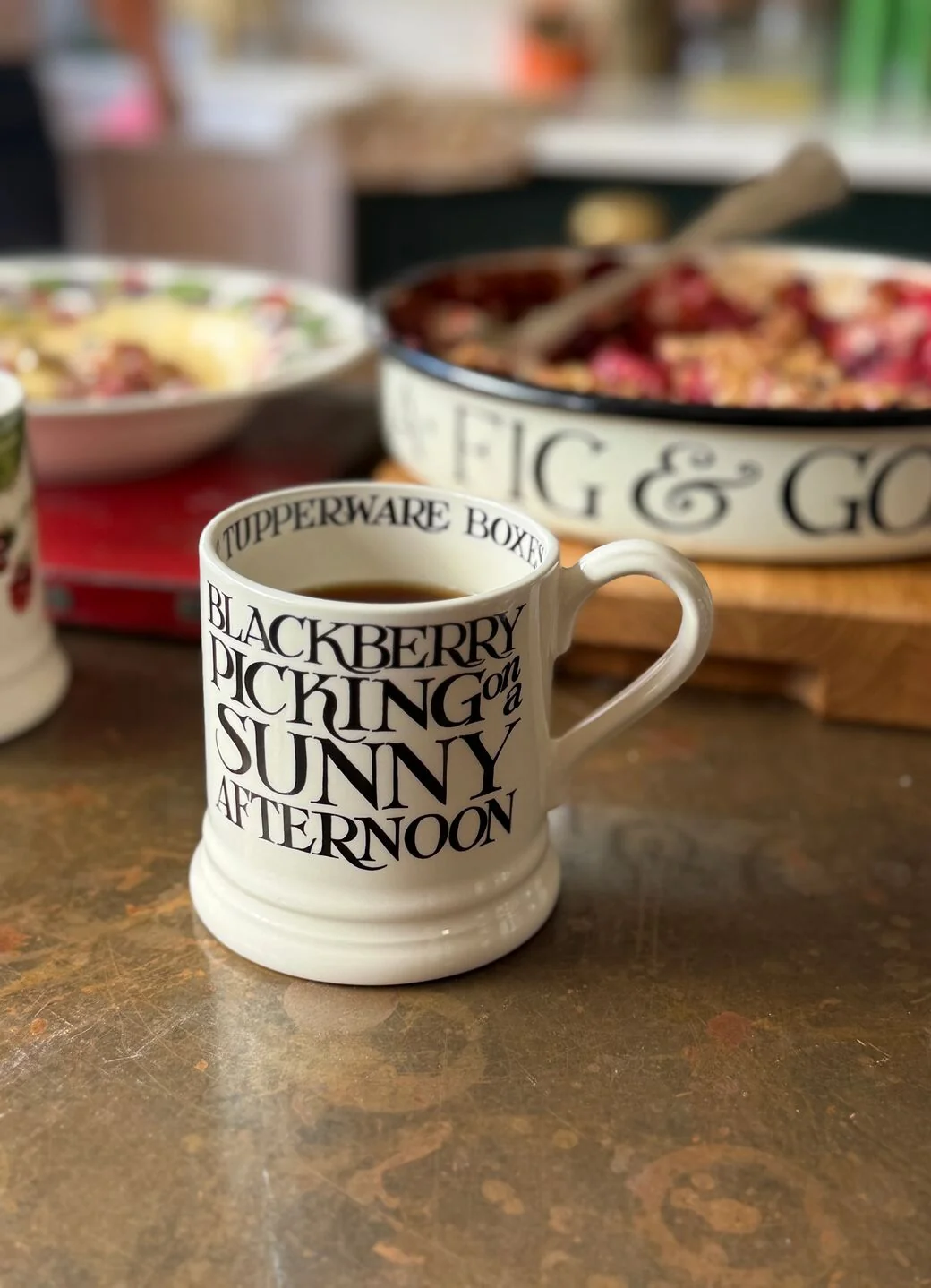 Emma Bridgewater Emma Bridgewater Black Toast Blackberry 1/2 Pint Mug