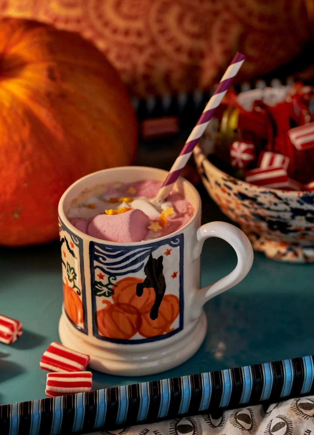 Emma Bridgewater Cats & Pumpkins 1/2 Pint Mug