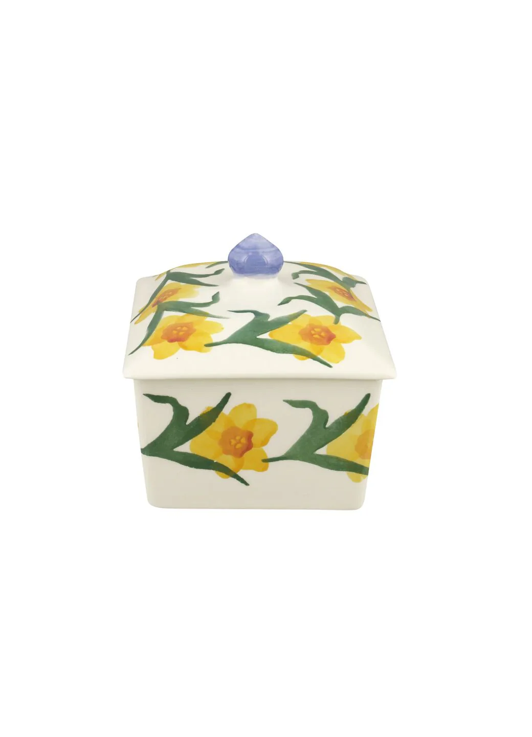 Emma Bridgewater Windblown Daffodils Small Butter Dish