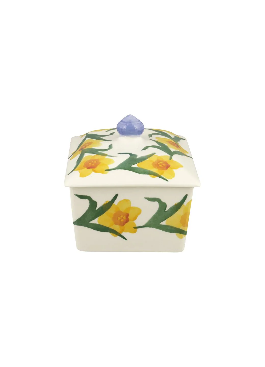 Emma Bridgewater Windblown Daffodils Small Butter Dish