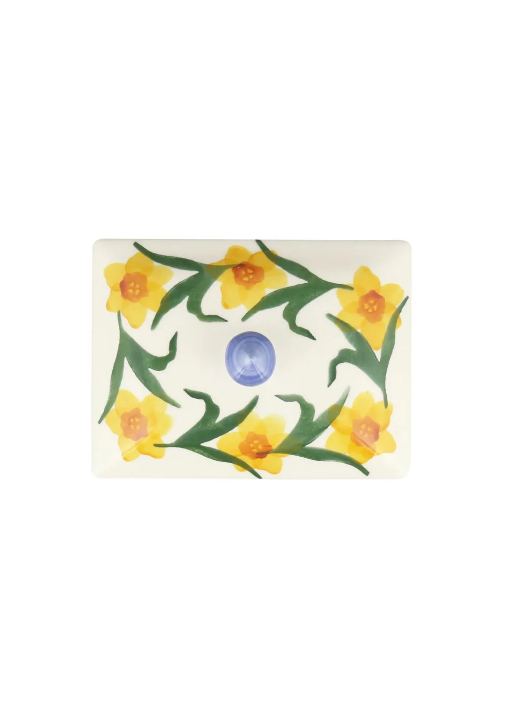 Emma Bridgewater Windblown Daffodils Small Butter Dish