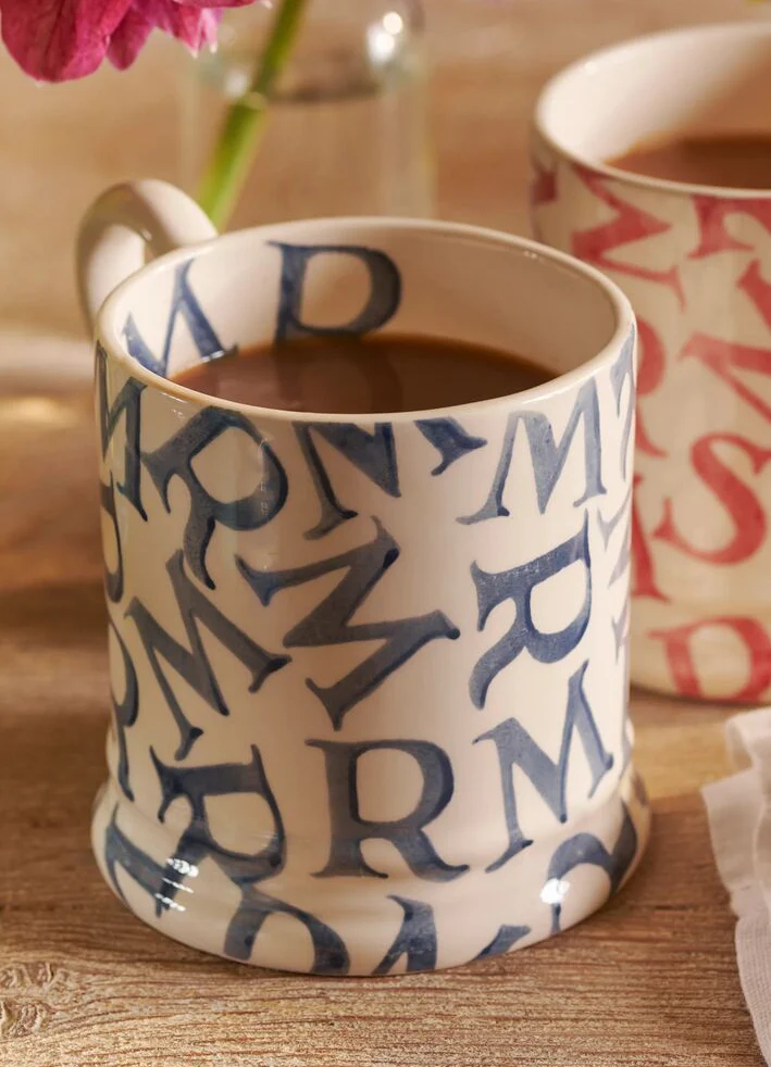 Emma Bridgewater Emma Bridgewater M.R Blue 1/2 Pint Mug