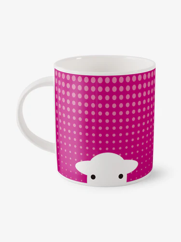 Herdy Peep in The Rain Mug - Pink