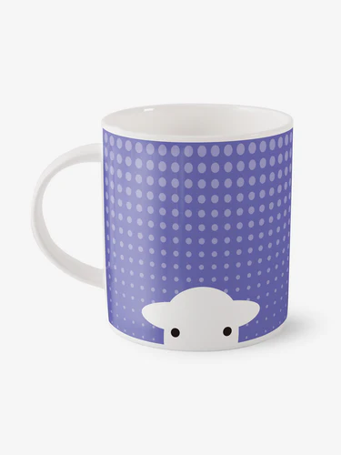 Herdy Peep in The Rain Mug - Purple