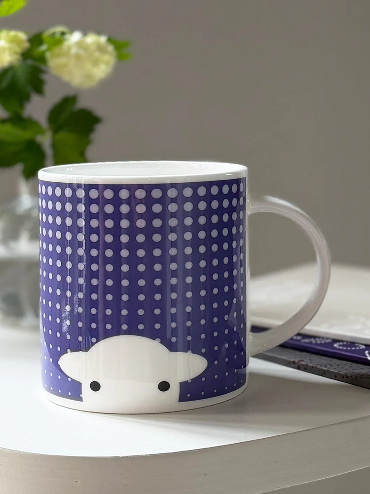 Herdy Peep in The Rain Mug - Purple