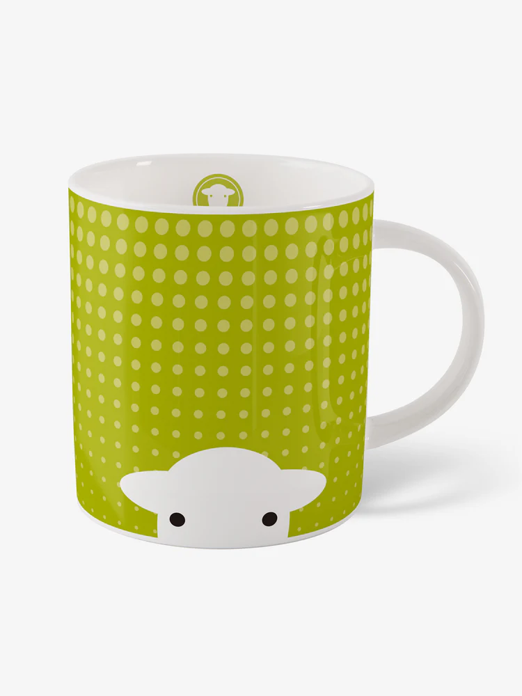 Herdy Peep in The Rain Mug - Green