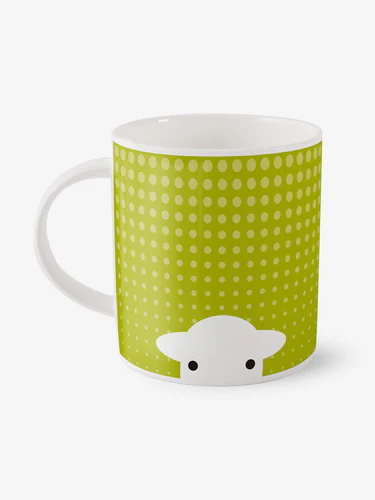 Herdy Peep in The Rain Mug - Green