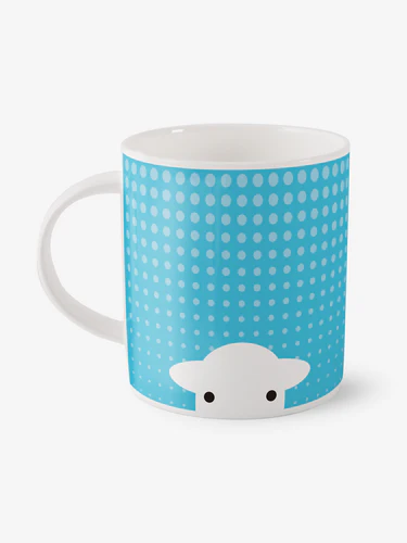 Herdy Peep in The Rain Mug - Blue