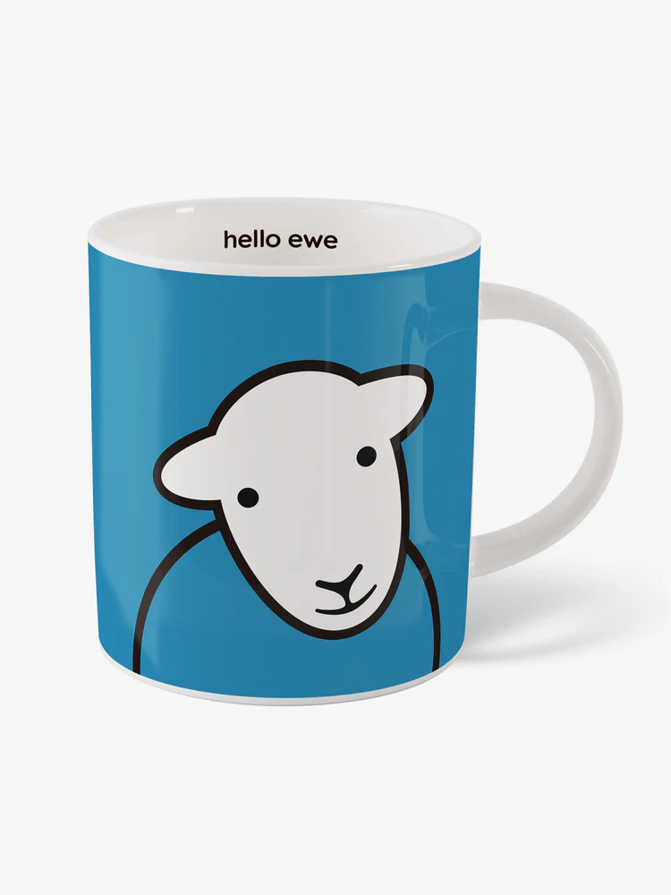 Herdy Hello Ewe Mug - Blue