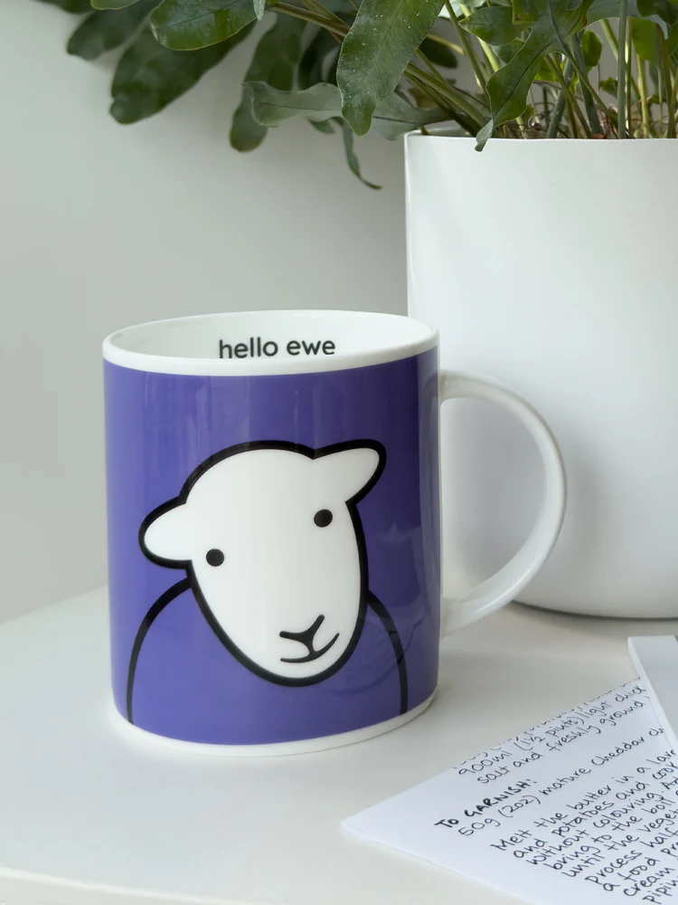 Herdy Hello Ewe Mug - Purple