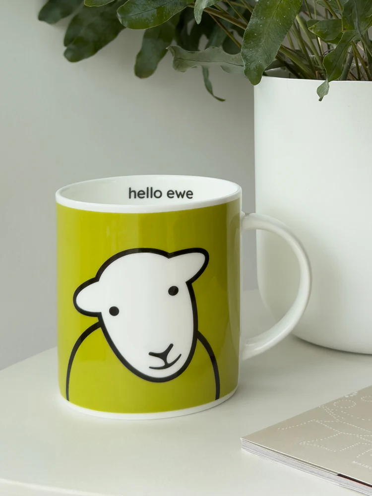 Herdy Hello Ewe Mug - Green