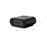 Ortus Charge Wireless Phone Charger FM Clock - Black