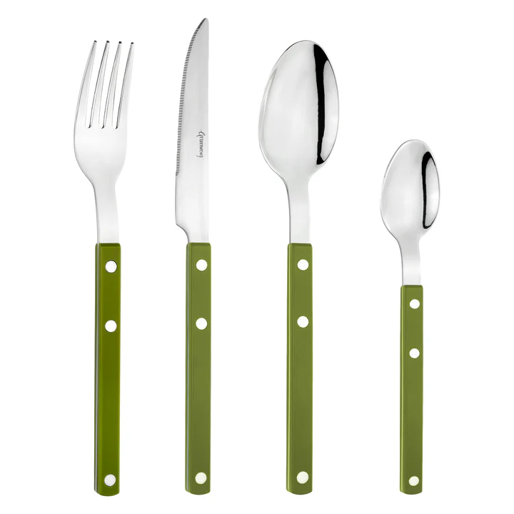 Grunwerg Bistro 24 Piece Cutlery Set - Green