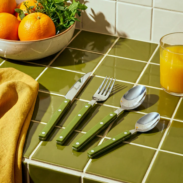 Grunwerg Bistro 24 Piece Cutlery Set - Green