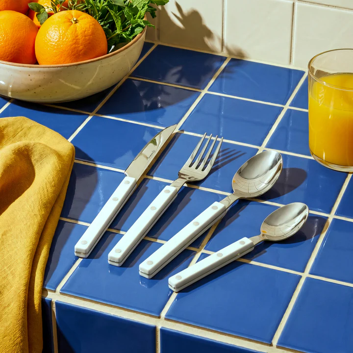 Grunwerg Bistro 24 Piece Cutlery Set - White