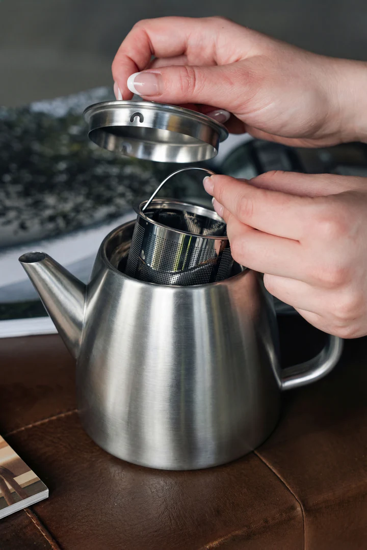 Grunwerg Café Ole Kelham Double Wall Teapot 600ML SS