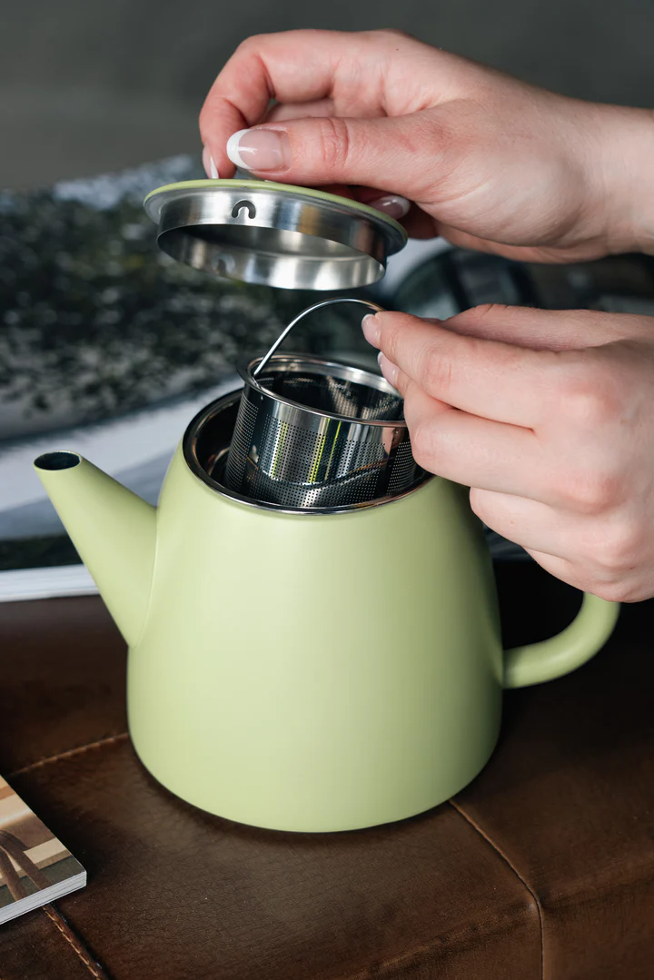 Grunwerg Café Ole Kelham Double Wall Teapot 600ML Green