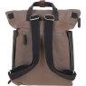 Fenland Canvas & Leather Backpack - Mud/Grey FEN755