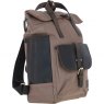 Fenland Canvas & Leather Backpack - Mud/Grey FEN755