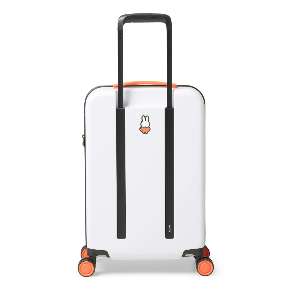 Miffy Cabin 4 Wheel Trolley Case - White with Black Bunny