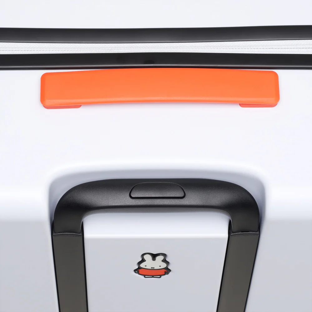 Miffy Medium 4 Wheel Trolley Case - White with Black Bunny