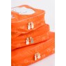 Miffy Packing Cubes 4pc Set Orange With White Bunny