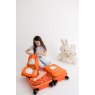 Miffy Packing Cubes 4pc Set Orange With White Bunny