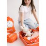 Miffy Packing Cubes 4pc Set Orange With White Bunny