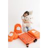 Miffy Packing Cubes 4pc Set Orange With White Bunny