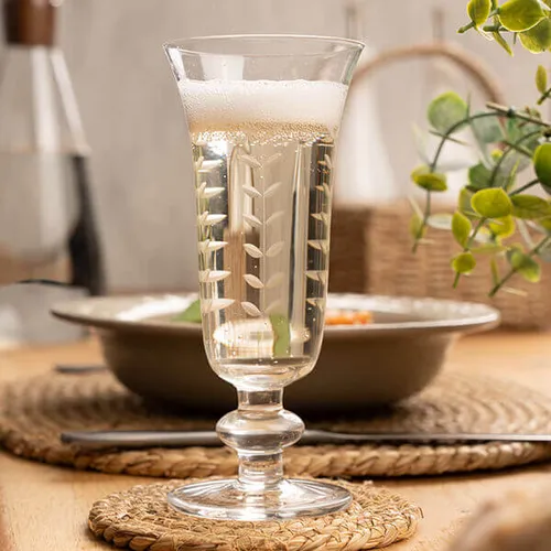 Artisan Street Leaf Champagne Glass