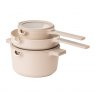 Luxe Kitchen All In One Nesting Cookware Set - Beige