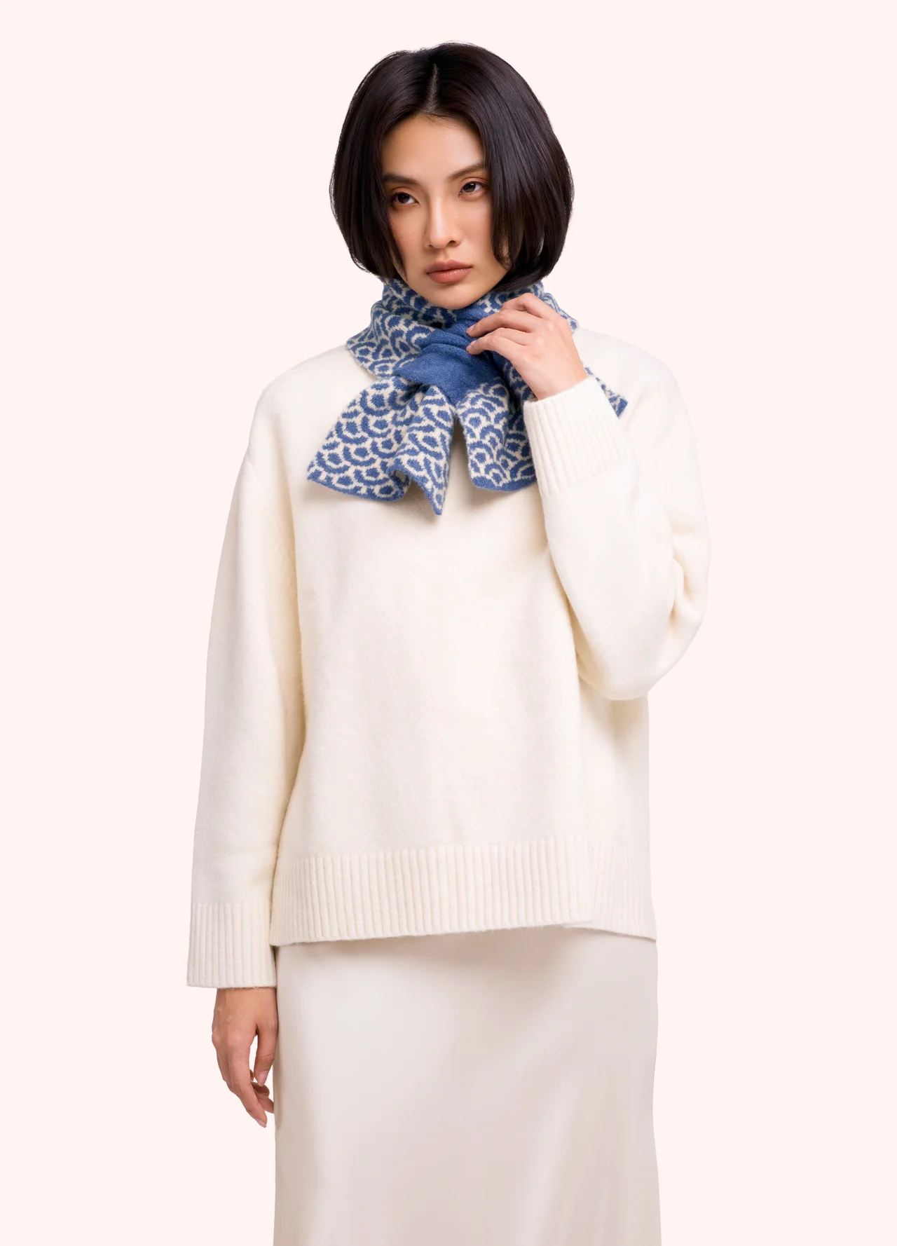 Powder Powder Agatha Scarf - Denim Mix