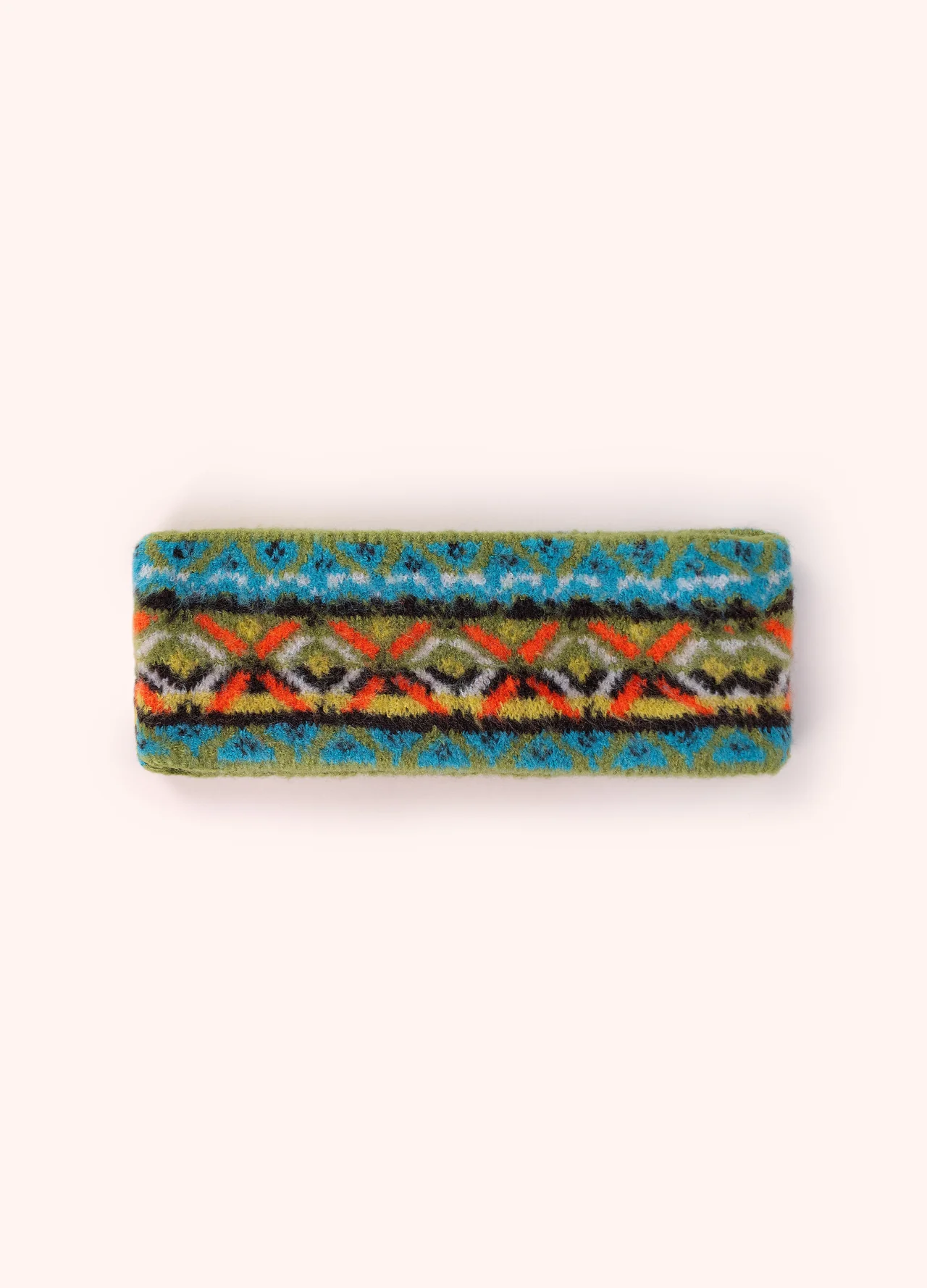 Powder Fair Isle Headband - Teal Mix