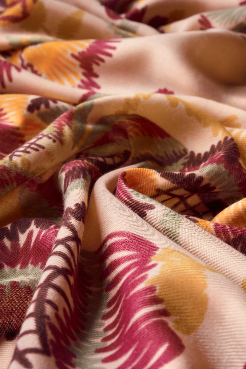 Powder Powder Printed Floral Symmetry Scarf