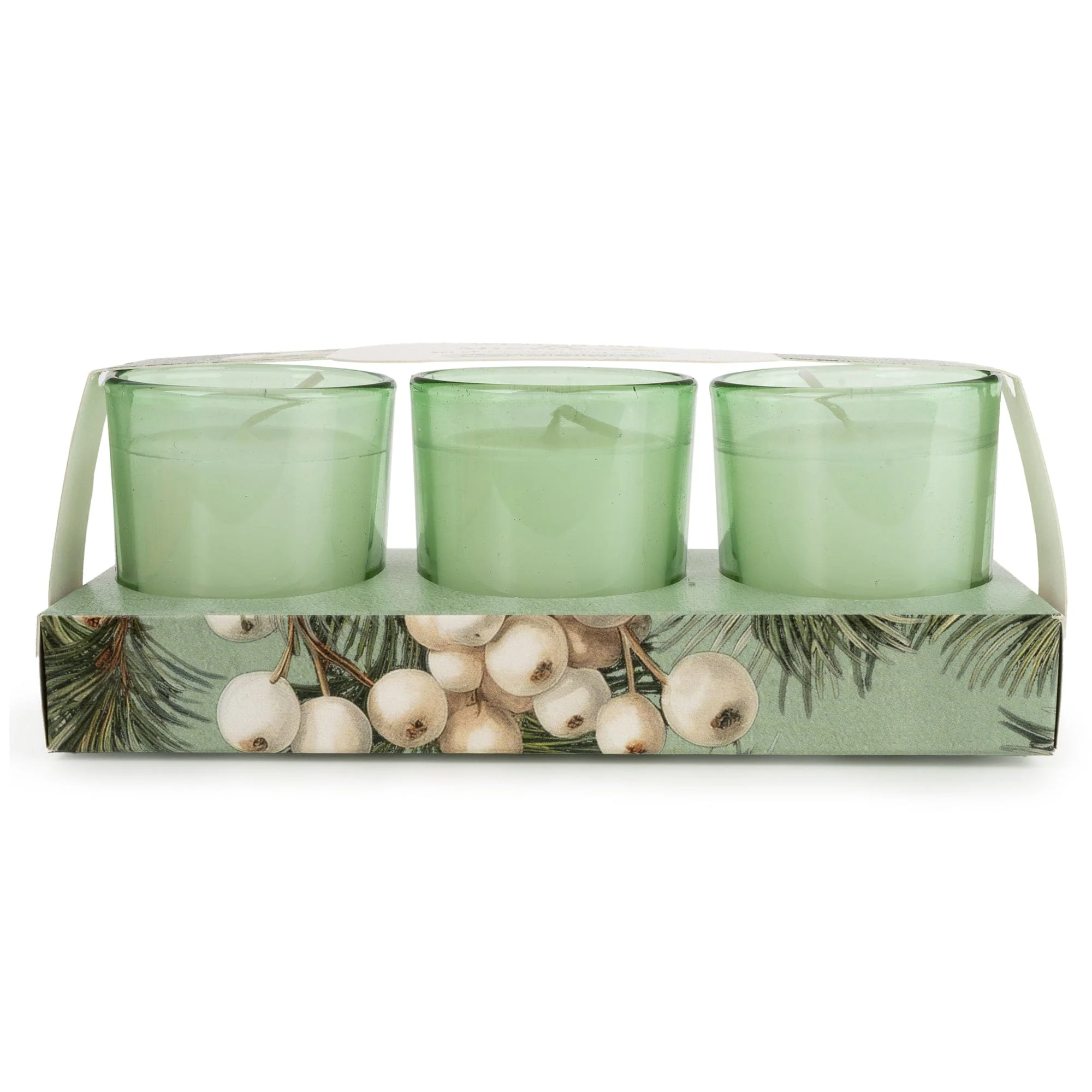 Candlelight Candlelight Set of 3 Votive Candles - Winter Fir & Mistletoe