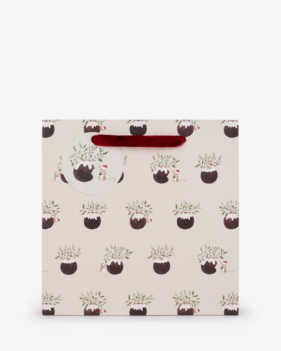 Sophie Allport Christmas Puddings Medium Gift Bag