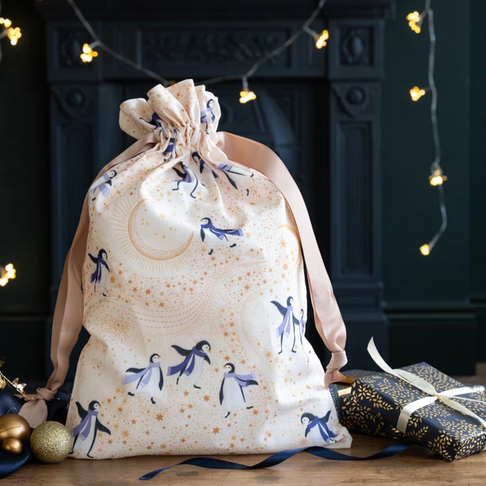Sara Miller London Sara Miller Artic Waltz Stone Reuseable Giftbag