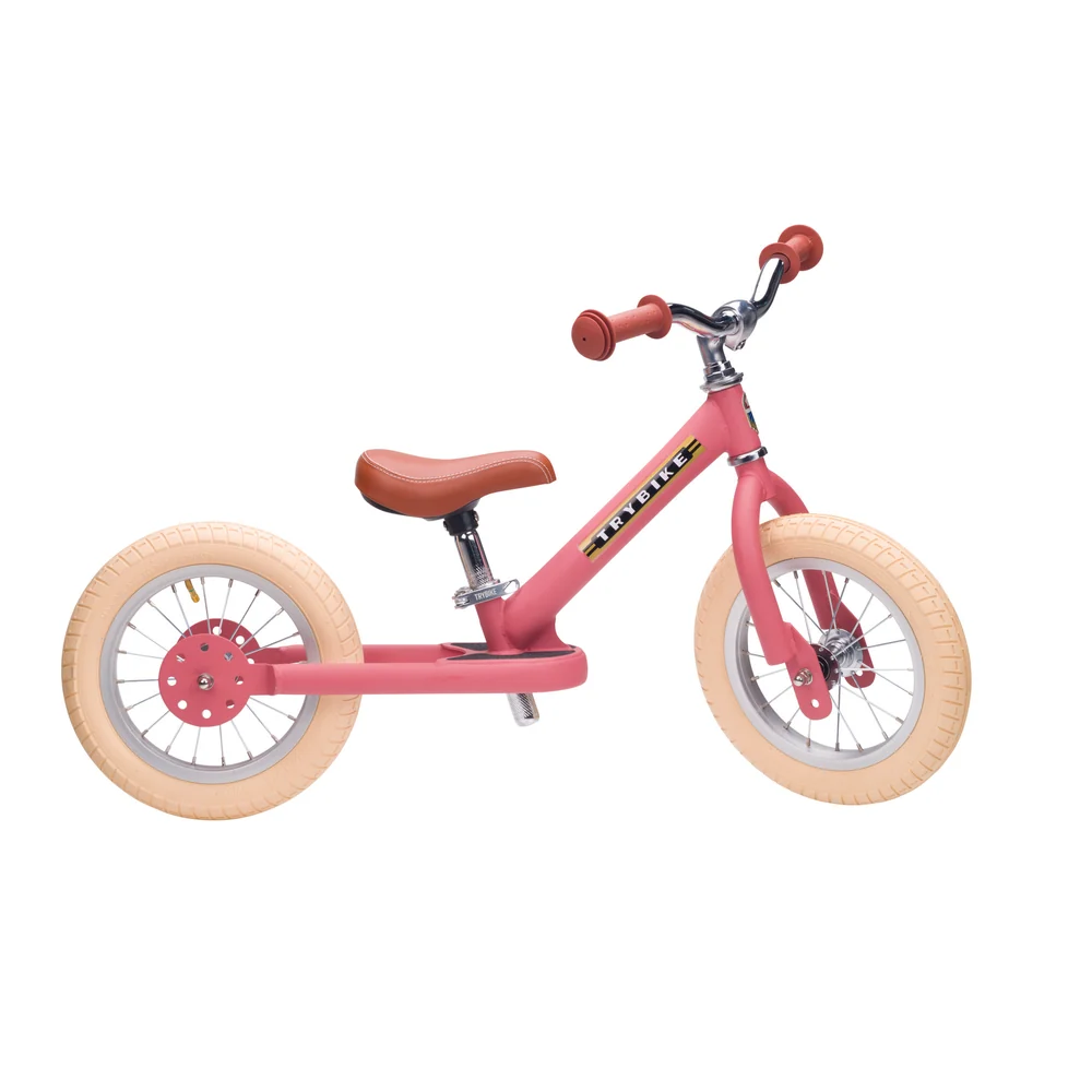Trybike 2 in 1 Steel Balance Bike & Trike - PINK