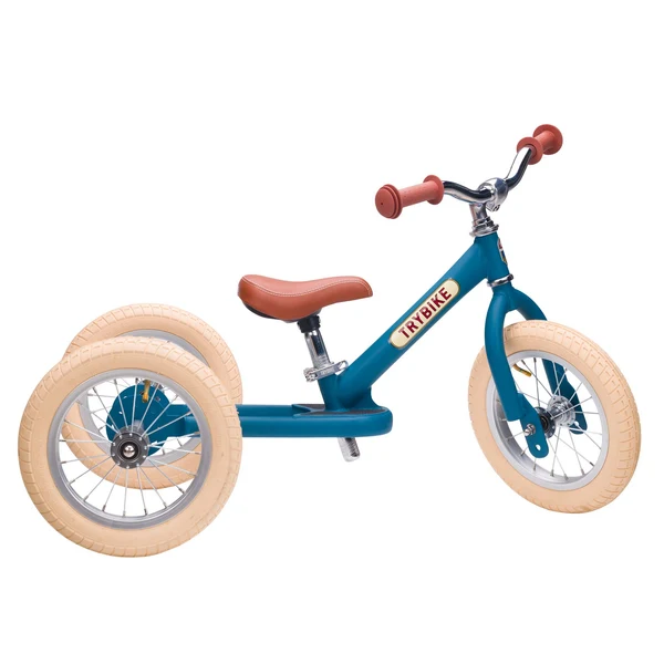 Trybike 2 in 1 Steel Balance Bike & Trike - BLUE