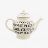 Emma Bridgewater Black Toast 4 Mug Teapot