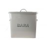 BARA Bread Bin Tin | Block Font Cream