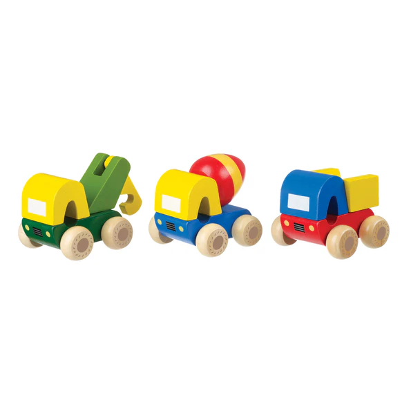 Orange Tree Toys First Trucks Wooden Toy Set